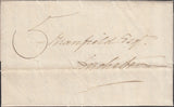111408 - 1837 MOURNING ENVELOPE/DORSET/"TOO LATE" HAND STAMP (DT63).