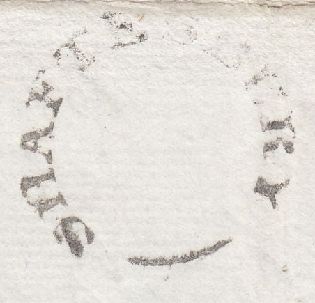 111422 - 1833 DORSET/MISSENT MAIL SHAFTESBURY TO POOLE TO WIMBORNE/"MISSENT TO" HAND STAMP (DT397).