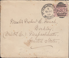 111550 - 1879 MAIL ST. LEONARDS ON SEA TO THE US.