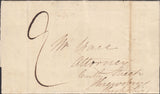 111558 - 1830 GLOS/"TOO LATE" HAND STAMP OF CHELTENHAM (GL182).