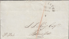 111597 - 1840 DORSET/"DORCHESTER" SKELETON STYLE HAND STAMP (DT232).
