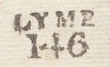 111600 - 1828 DORSET/"LYME 146" MILEAGE MARK (DT314).