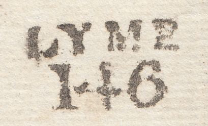 111600 - 1828 DORSET/"LYME 146" MILEAGE MARK (DT314).