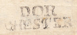 111602 - 1760 DORSET/"DORCHESTER" TWO LINE HAND STAMP (DT201).