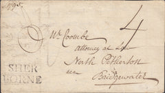 111615 - 1795 DORSET/"SHERBORNE" HAND STAMP (DT511).