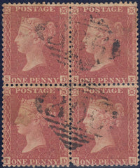 111654 - PL.52 BLOCK OF FOUR (SD SE TD TE)/IRISH "305" LISMORE CANCELLATION.