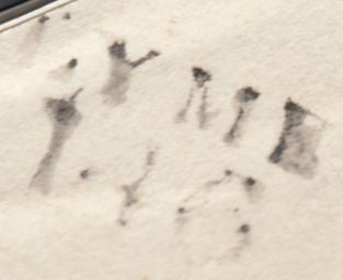 111668 - 1826 DORSET/"LYME 146" MILEAGE MARK (DT314).