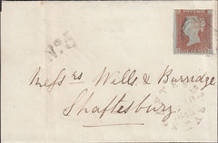 111669 - 1845 DORSET/SHAFTESBURY PENNY POST.