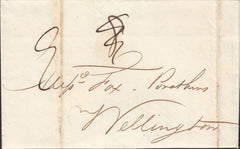 111671 - 1829 DORSET/"LYME" MILEAGE MARK, MILEAGE REMOVED - UNLISTED.