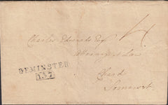 111674 - 1803 DORSET/"BEMINSTER 137" MILEAGE MARK (DT8).