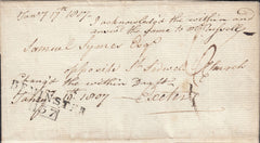 111675 - 1807 DORSET/"BEMINSTER 137" MILEAGE MARK IN BLACK (DT8).