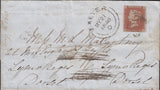 111682 - 1848 REDIRECTED MAIL DUBLIN TO EXETER TO LYME REGIS.