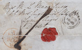 111682 - 1848 REDIRECTED MAIL DUBLIN TO EXETER TO LYME REGIS.