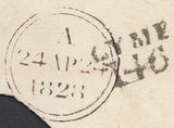 111689 - 1828 DORSET/"LYME 146" MILEAGE MARK (DT314).