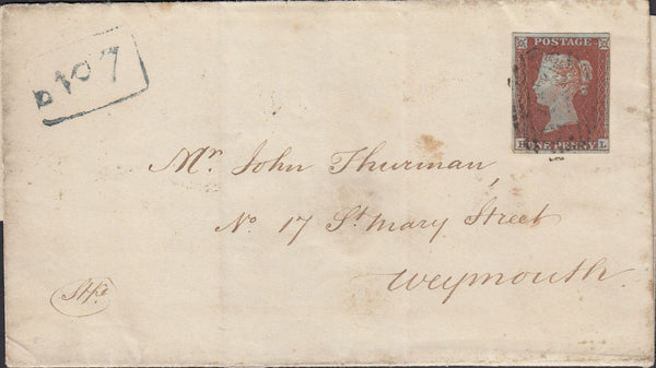 111693 - 1845 DORSET/DORCHESTER PENNY POST.