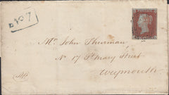 111693 - 1845 DORSET/DORCHESTER PENNY POST.