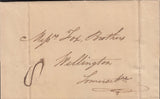 111700 - 1829 DORSET/"BRIDPORT" HAND STAMP MILEAGE REMOVED (DT108).