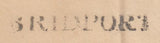 111700 - 1829 DORSET/"BRIDPORT" HAND STAMP MILEAGE REMOVED (DT108).