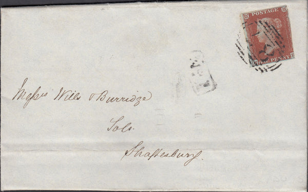 111712 - 1845 DORSET/BLANDFORD PENNY POST.