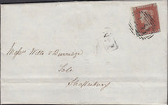 111712 - 1845 DORSET/BLANDFORD PENNY POST.