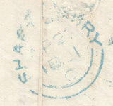111724 - "698" NUMERAL OF SHAFTESBURY IN BLUE ON COVER (SPEC B1xb CAT £750).