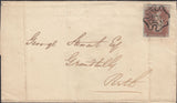 111743 - 1D RED PL.XI (SG7)(DL) EARLY USAGE FEBRUARY 1841.