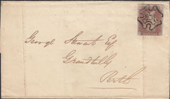 111743 - 1D RED PL.XI (SG7)(DL) EARLY USAGE FEBRUARY 1841.
