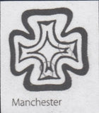 111746 - 1D RED PL.XI (SG7)(JG)/MANCHESTER "FISHTAIL" MALTESE CROSS.