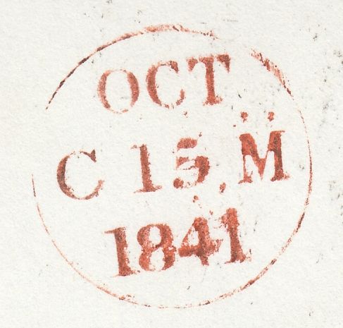 111765 - 1D RED PL.XI (SG7)(QD QE) ON COVER DUMFRIES TO EDINBURGH "MISSENT TO GLASGOW" HAND STAMP.