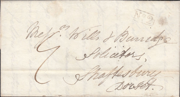 111811 - 1833 DORSET/'DORCHESTER PENNY POST' (DT247).