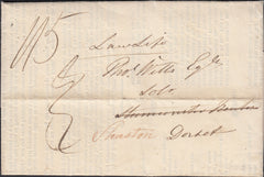111812 - 1833 DORSET/'BLANDFORD PENNY POST' (DT54)/REDIRECTED.