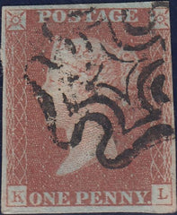 111901 - 1841 1D RED PL. ELEVEN (SG7)(KL).