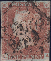 111959 - 1841 1D RED PL. ELEVEN (SG7)(QA).