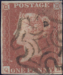 111962 - 1841 1D RED PL. ELEVEN (SG7)(QB).