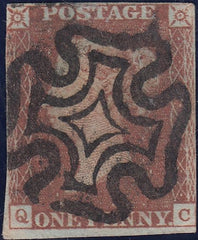 111964 -1841 1D RED PL. ELEVEN (SG7)(QC).