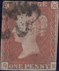 111967 - 1841 1D RED PL. ELEVEN (SG7)(QE).