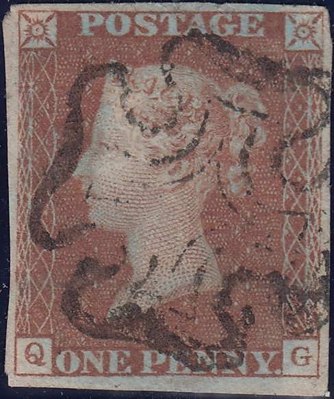 111972 -1841 1D RED PL. ELEVEN (SG7)(QG).