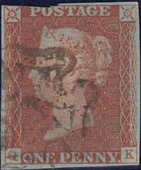 111983 - 1841 1D RED PL. ELEVEN (SG7)(QK).