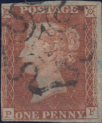 112001 - 1841 1D RED PL. ELEVEN (SG7)(PF).