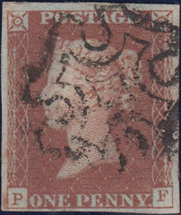 112006 - 1841 1D RED PL. ELEVEN (SG7)(PF).