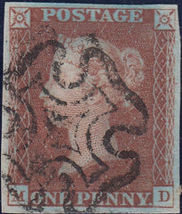 112029 - 1841 1D RED PL. ELEVEN (SG7)(MD).
