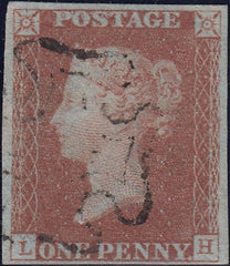 112059 - 1841 1D RED PL. ELEVEN (SG7)(LH).