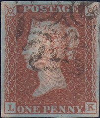 112067 - 1841 1D RED PL. ELEVEN (SG7)(LK).