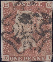112073 - 1841 1D RED PL. ELEVEN (SG7)(BI).