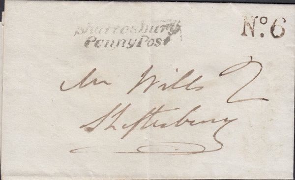 112082 - 1836 DORSET/'SHAFTESBURY PENNY POST' (DT458).