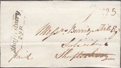 112085 - 1839 DORSET/'SHAFTESBURY PENNY POST' (DT458).