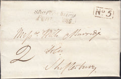112089 - 1833 DORSET/'SHAFTESBURY PENNY POST' (DT458).