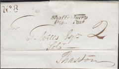 112096 - 1836 DORSET/'SHAFTESBURY PENNY POST' (DT458).
