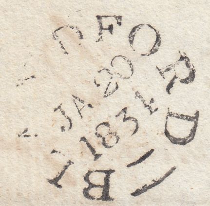 112107 - 1834 DORSET/'BLANDFORD PENNY POST' (DT54).