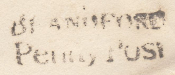 112110 - 1834 DORSET/'BLANDFORD PENNY POST' (DT54).